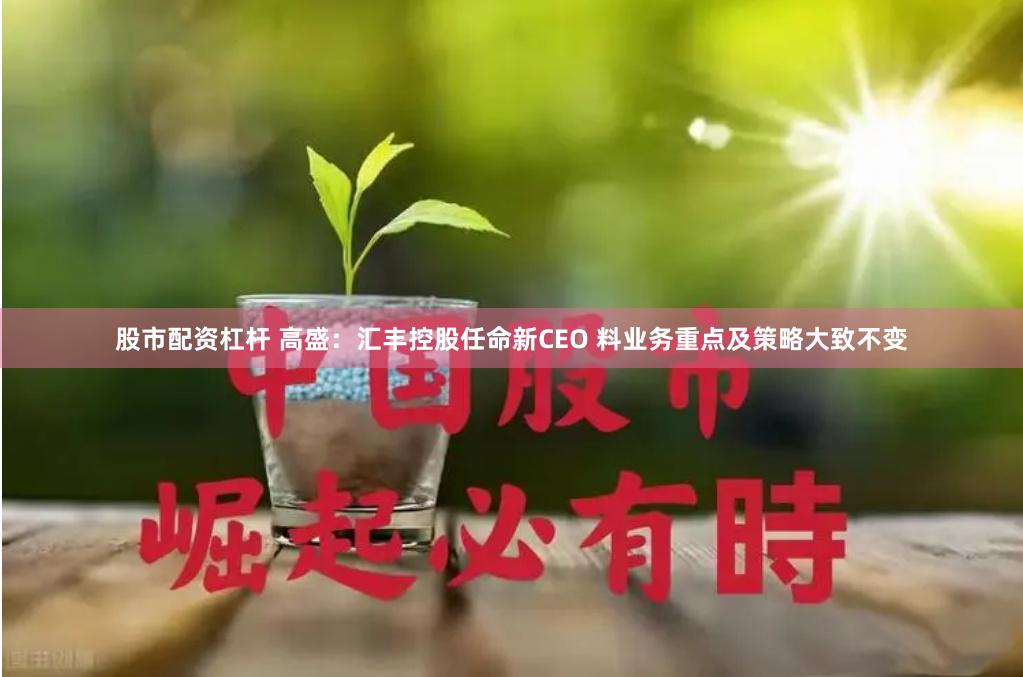 股市配资杠杆 高盛：汇丰控股任命新CEO 料业务重点及策略大致不变