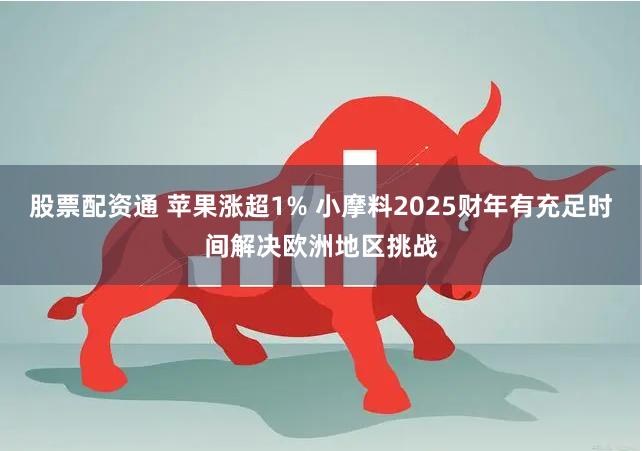 股票配资通 苹果涨超1% 小摩料2025财年有充足时间解决欧洲地区挑战